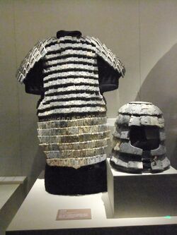 Stone armour, Warring States period, Shaanxi Institute of Cultural Relics and Archaeology Research.jpg