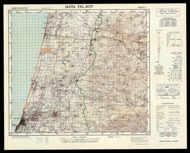 File:Survey of Palestine 1942-1958 1-100,000 06JaffaTelAviv.jpg