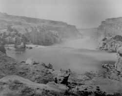 Clarence King Shoshone Canyon and Falls.jpg