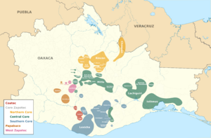 Zapotec languages map.svg