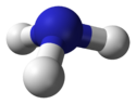 A schematic depiction of an Ammonia molecule