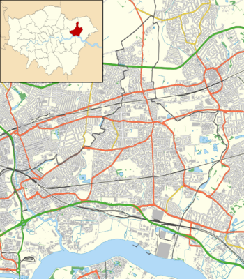 Barking and Dagenham London UK location map.svg