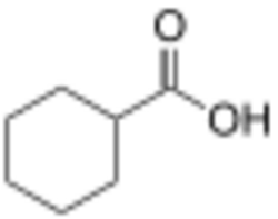 Cyclohexanecarboxylic acid.svg