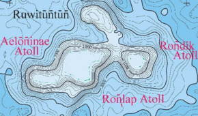 Micronesia and Marshall islands bathymetry, Ruwitūn̄tūn̄ Guyot.png