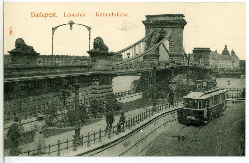 File:09870-Budapest-1908-Kettenbrücke mit Straßenbahn-Brück & Sohn Kunstverlag.jpg