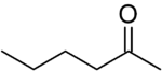 Skeletal formula of hexan-2-one