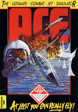 Ace box cover art for ZX Spectrum version
