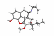 Alletorphine ball-and-stick animation.gif