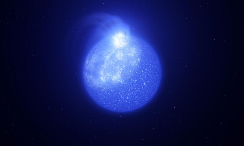 File:Artist’s impression of star plagued by giant magnetic spot.jpg