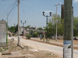 Citincabchén, Yucatán - Henequen factory ruin.JPG