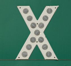 Close up of a button copy letter X.jpg