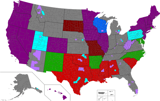 File:School bullying laws in the United States.svg