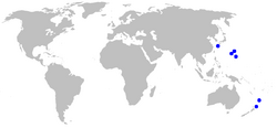 Symphurus thermophilus rangemap.png