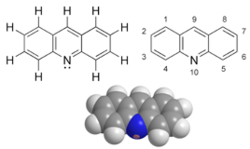 Acridine chemical structure.png