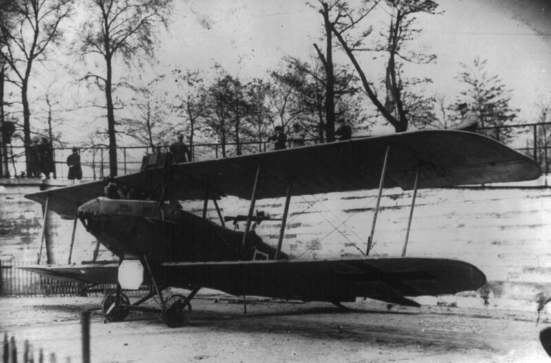 File:German ground attack plane on display in the US c1919.jpg