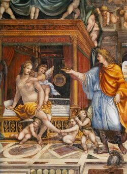 Il Sodoma. Marriage of Alexander and Roxana. detail. Villa Farnesina, Rome. fresco 3.jpg