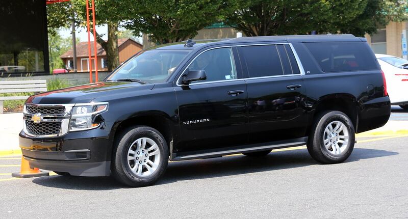 File:2015 Chevrolet Suburban LT in black, front left side view.jpg