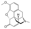 Chemical structure of Codeinone.