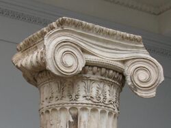 Ionic capital from the Erechtheum at the British Museum.jpg