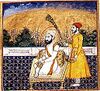 Painting of Guru Angad, possibly from an illustrated manuscript of the Gulgashat-i-Punjab.jpg
