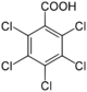 Pentachlorobenzoic acid.svg