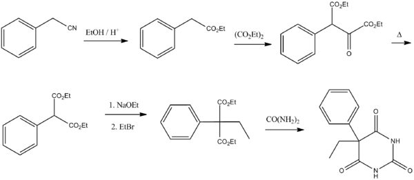 Phenobarbital synthesis.png