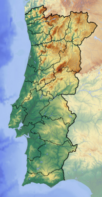 Portugal location map Topographic.png