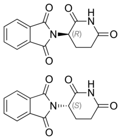 Thalidomide enantiomers.svg