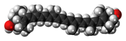 Zeaxanthin molecule spacefill.png