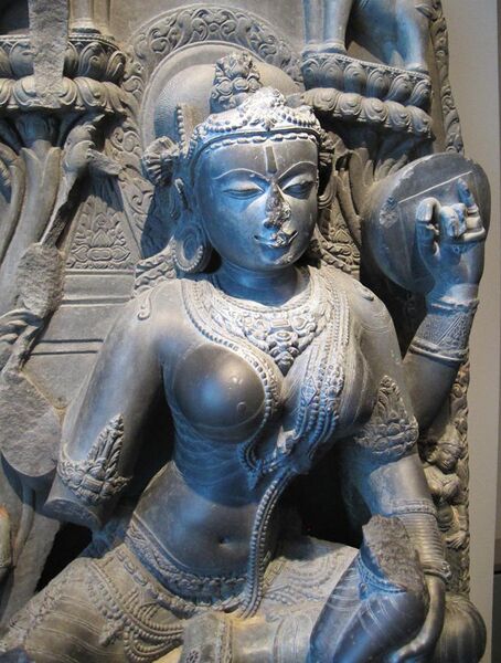 File:A sculpture of the Hindu deity Parvati, 1050-1100 AD India.jpg