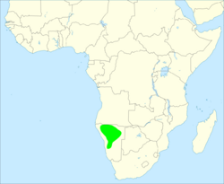 Hartlaub's spurfowl distribution map.svg