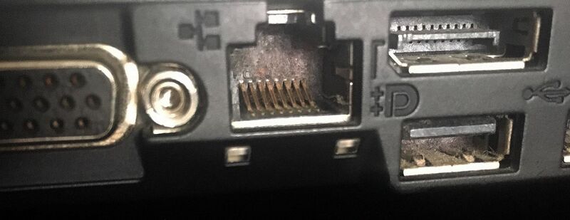 File:RJ-45 Ethernet socket on Lenovo T410 Laptop.jpg