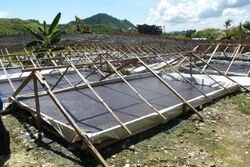 Sand drying bed for emergency septage treatment Oxfam Philippines.jpg