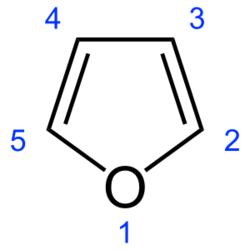 Furan-2D-numbered.svg