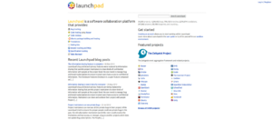 Launchpad.net - Homepage screenshot.png