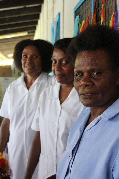 File:Nurses at Butawin Urban Clinic, PNG (10711159465).jpg