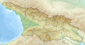 Map showing the location of Takhti-Tepha Natural Monument