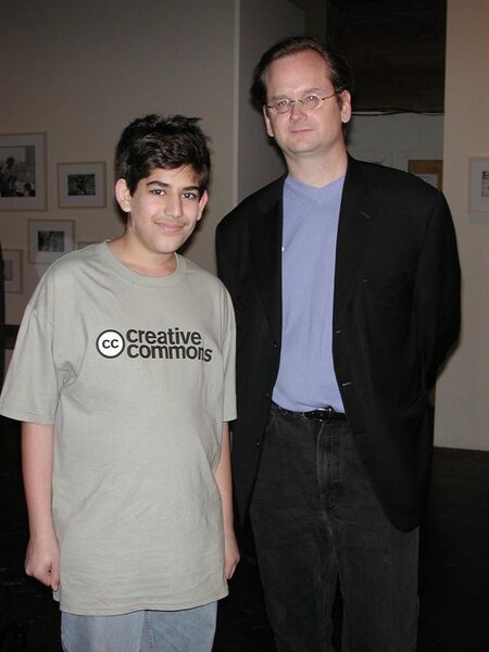 File:Aaron Swartz and Lawrence Lessig.jpg