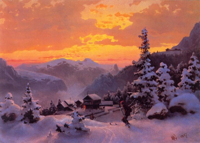 File:Hans Gude--Vinterettermiddag--1847.jpg