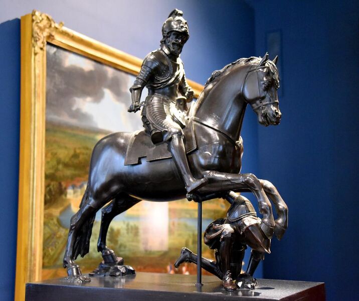 File:Henri IV on Horseback Trampling his Enemy. Bronze, circa 1615-1620 CE. From France, probably Paris. The Victoria and Albert Museum, London.jpg