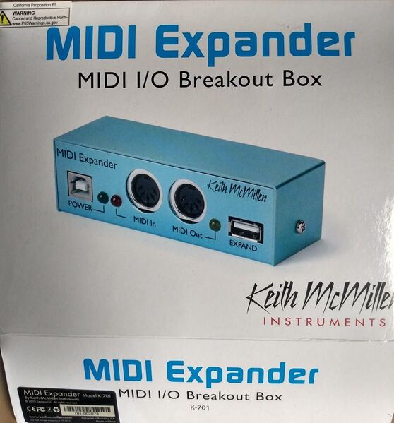 File:Keith McMilllen MIDI expander MIDI Breakout Box for 12 Step.jpg
