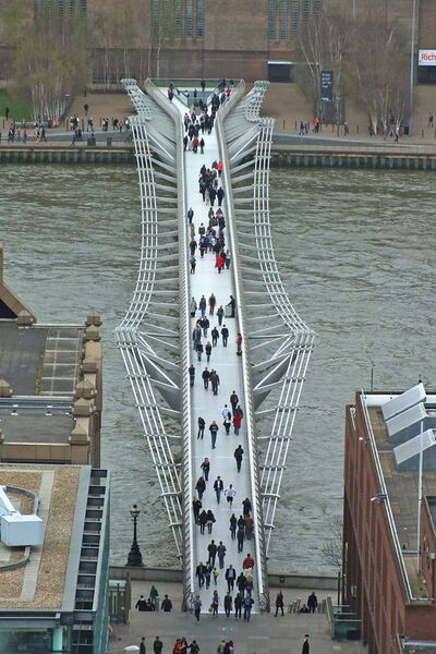 File:London Millennium Bridge from Saint Paul's.jpg