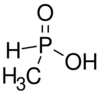 Methylphosphinic acid.svg