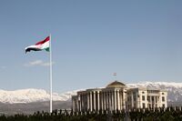 Palace of Nations and the Flagpole, Dushanbe, Tajikistan.JPG