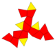 Tetrahedrally diminished icosahedron net.png