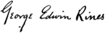 Americana 1920 George Edwin Rines signature.png