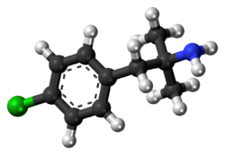 Chlorphentermine molecule ball.png
