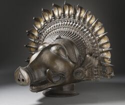 Dancer's Headpiece in the Form of a Panjurli Bhuta (boar spirit deity) LACMA M.2005.49a-b (2 of 3).jpg