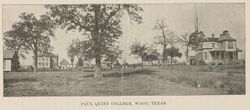 Printed photo of Paul Quinn College circa 1898