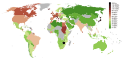 Public debt percent gdp world map (2010).svg